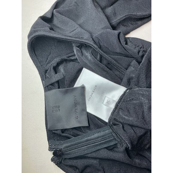 Givenchy Off-The-Shoulder Black Viscose Ruched Stretch-Jersey Top Size 34 - Picture 4 of 4